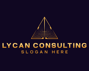 Premium Triangle Pyramid logo design