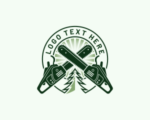 Chainsaw Logging Woodworking logo