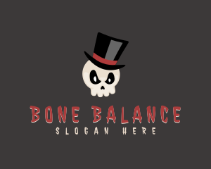 Magician Hat Skull  logo