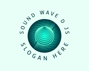 Microbiology Line Wave logo design