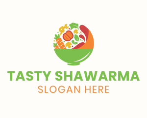 Yummy Food Bowl logo design