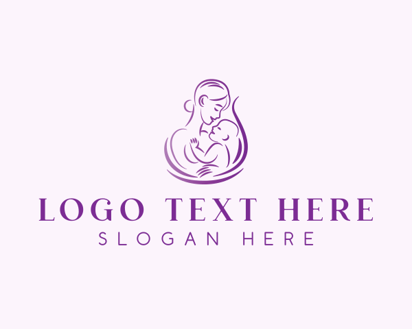 Breast Feeding logo example 3