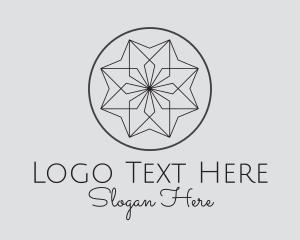 Flower Symmetrical Star  logo