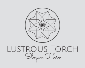 Flower Symmetrical Star  logo design