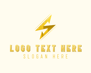 Lightning Bolt Letter S logo