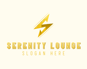 Lightning Bolt Letter S logo design