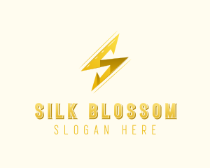 Lightning Bolt Letter S logo design