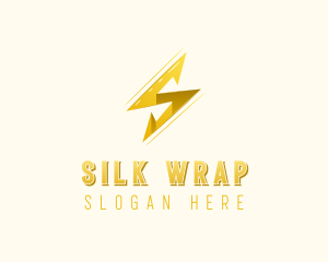 Lightning Bolt Letter S logo design