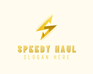 Lightning Bolt Letter S logo design