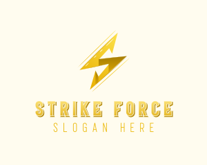 Lightning Bolt Letter S logo design