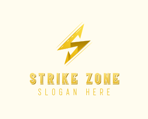 Lightning Bolt Letter S logo design