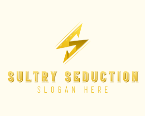 Lightning Bolt Letter S logo design