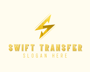 Lightning Bolt Letter S logo design