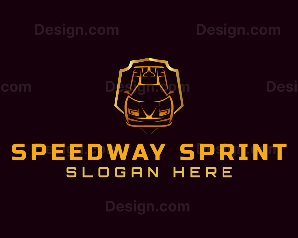 Auto Racing Car Logo