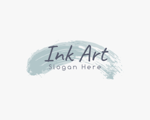 Ink Brush Beauty logo design