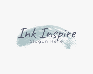 Ink Brush Beauty logo design