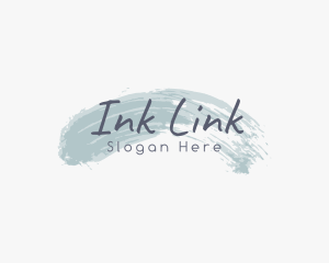 Ink Brush Beauty logo design