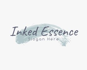 Ink Brush Beauty logo design