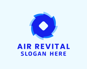 Blue Air Breeze  logo design