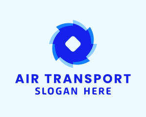 Blue Air Breeze  logo design