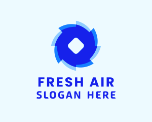 Blue Air Breeze  logo design