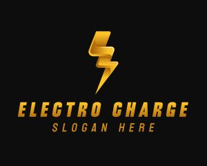 Electricity Power Bolt logo design