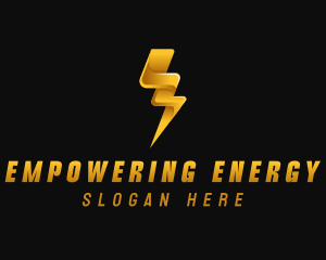 Electricity Power Bolt logo design