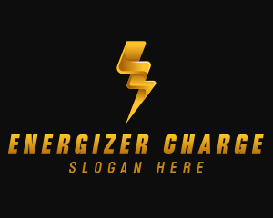 Electricity Power Bolt logo design