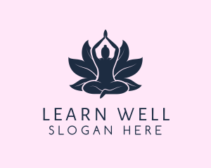 Yoga Wellness Lotus logo design