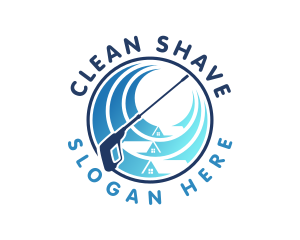 House Power Wash Cleaning logo design