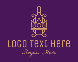 King - Royal Crown Liquor logo design
