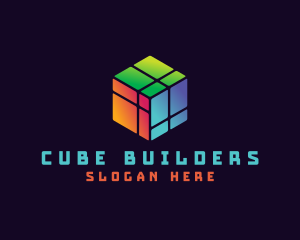 Digital Rubik's Cube logo design