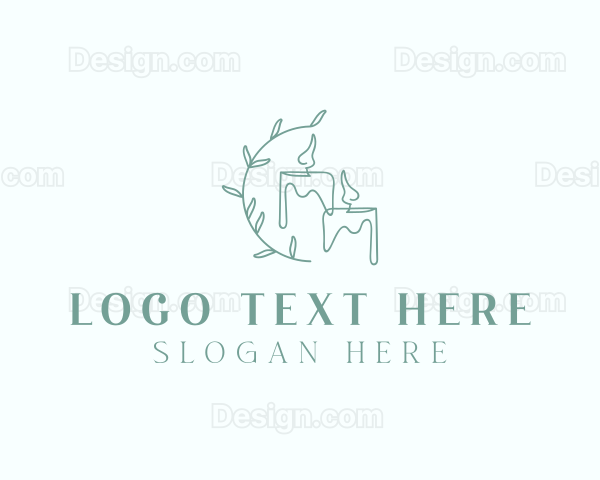 Spa Scented Candle Decoration Logo