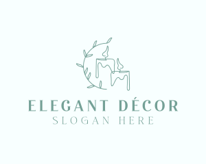 Spa Scented Candle Decoration logo design