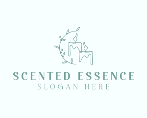 Spa Scented Candle Decoration logo design