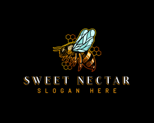 Honey Bee Hive logo design