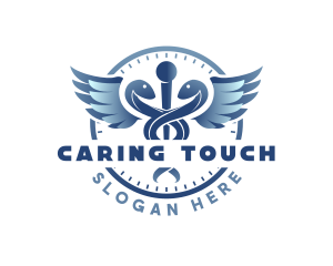 Medicinal Caduceus Serpent logo