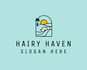 Mirage Horizon Travel Sun logo design