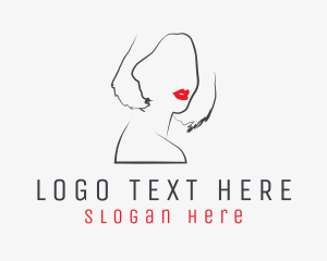 Beauty Lips Woman Line logo