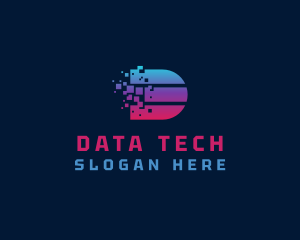 Digital Data Letter D logo