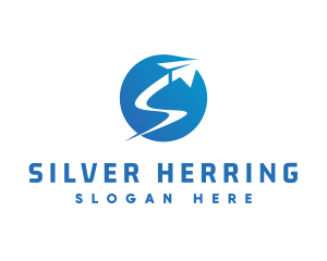 Shipping Logistic Letter S logo design