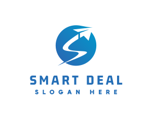 Shipping Logistic Letter S logo design