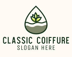 Organic Plant Oil logo design