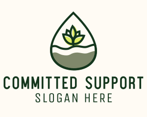 Organic Plant Oil logo design