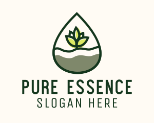 Organic Plant Oil logo design