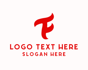 Commercial - Commercial Flame Letter F logo design