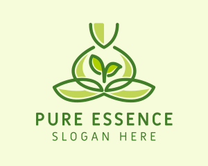 Leaf Yoga Spa logo design