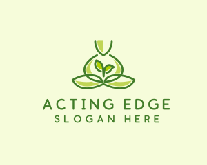 Leaf Yoga Spa logo design