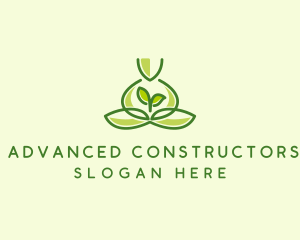 Leaf Yoga Spa logo design