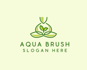 Leaf Yoga Spa logo design